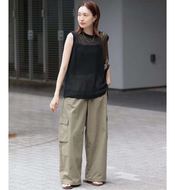 SLOBE IENA「《追加予約》CNドレープポプリンカーゴパンツ」|カーゴ|