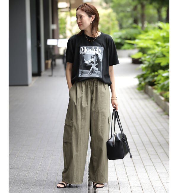 SLOBE IENA「《追加予約》CNドレープポプリンカーゴパンツ」|カーゴ|