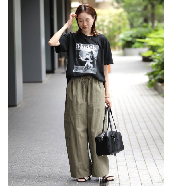 SLOBE IENA「《追加予約》CNドレープポプリンカーゴパンツ」|カーゴ|