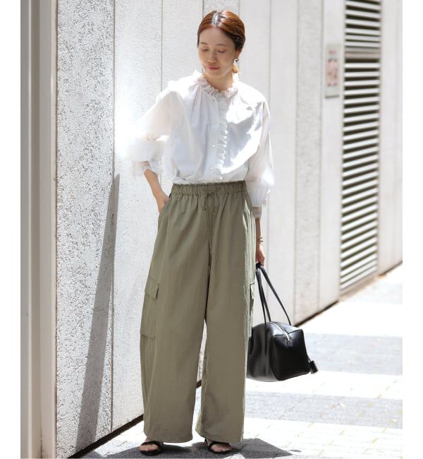 SLOBE IENA「《追加予約》CNドレープポプリンカーゴパンツ」|カーゴ|