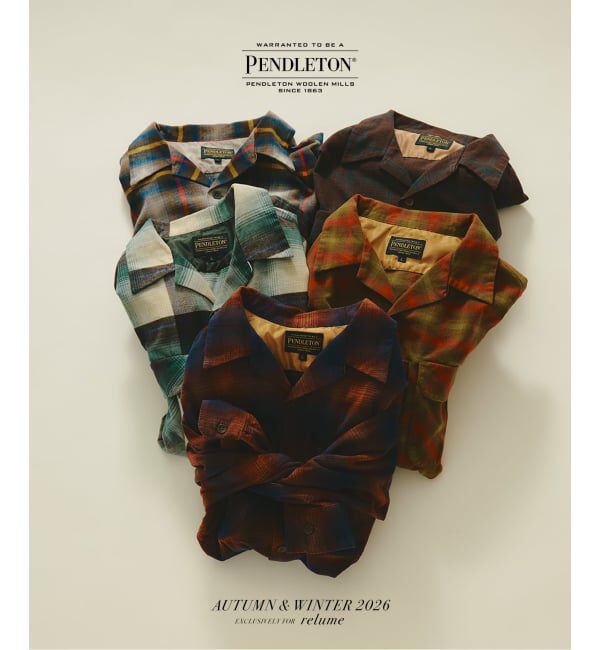 JOURNAL STANDARD relume「《予約》PENDLETON / ペンドルトン 別注 コットン シャギー オープンカラーシャツ」|シャツ・ブラウス|