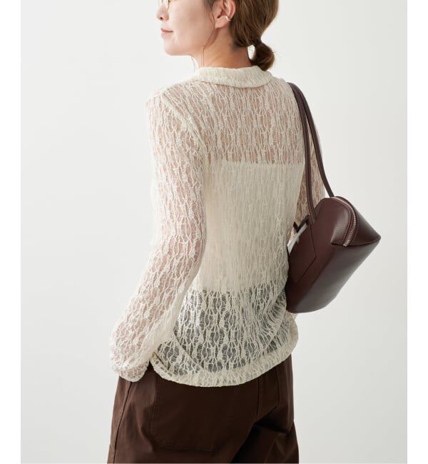 Spick and Span「シュリンクレースブラウス」|シャツ・ブラウス|