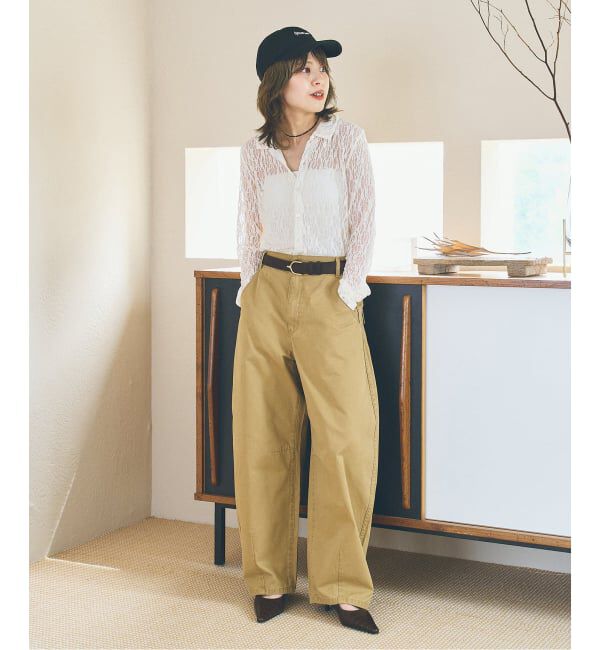 Spick and Span「シュリンクレースブラウス」|シャツ・ブラウス|