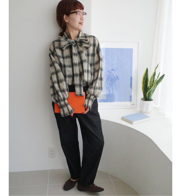 Spick and Span「《追加》オンブレボウタイブラウス」|シャツ・ブラウス|