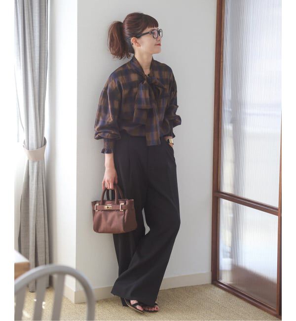 Spick and Span「《追加》オンブレボウタイブラウス」|シャツ・ブラウス|