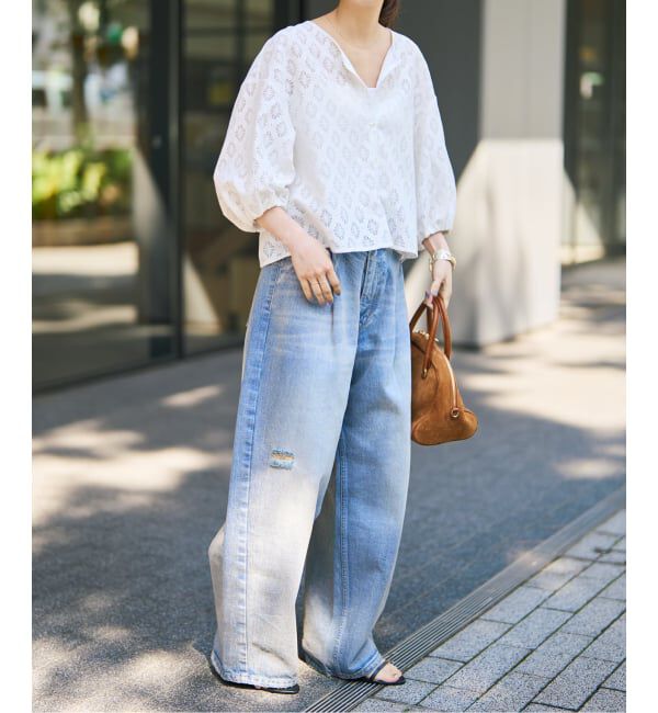 Spick and Span「《WEB限定 / 追加》レースボレロブラウス」|シャツ・ブラウス|