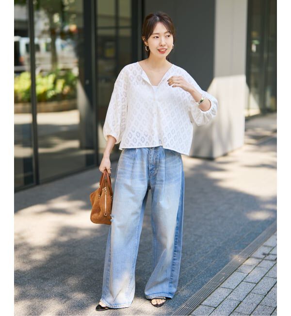 Spick and Span「《WEB限定 / 追加》レースボレロブラウス」|シャツ・ブラウス|