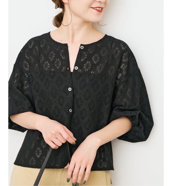 Spick and Span「《WEB限定 / 追加》レースボレロブラウス」|シャツ・ブラウス|