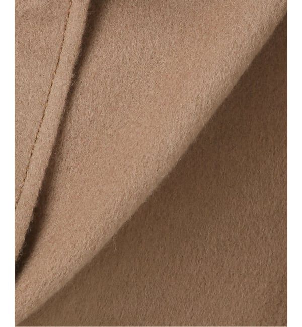 Spick and Span「《予約》ビーバーニュアンスカラーショートコート」|ノーカラーコート|