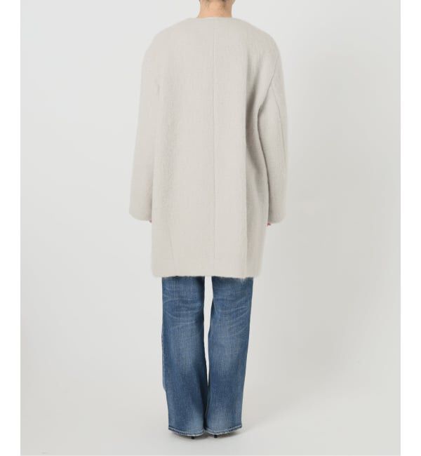 Spick and Span「《予約》ノーカラーコクーンシャギーコート」|ノーカラーコート|