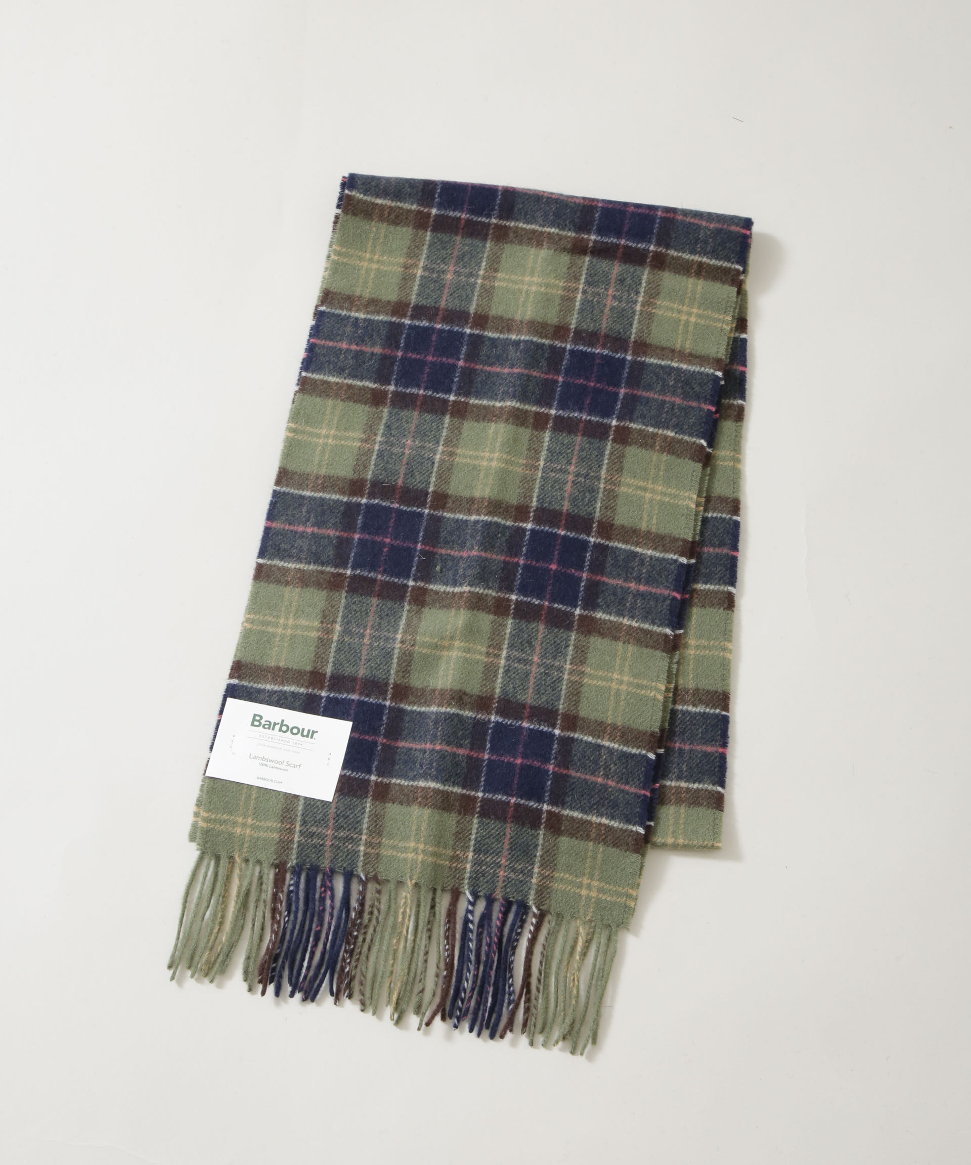 nano･universe「Barbour/BARBOUR TARTAN LAMBSWOOL SCARF」|マフラー|パターン1