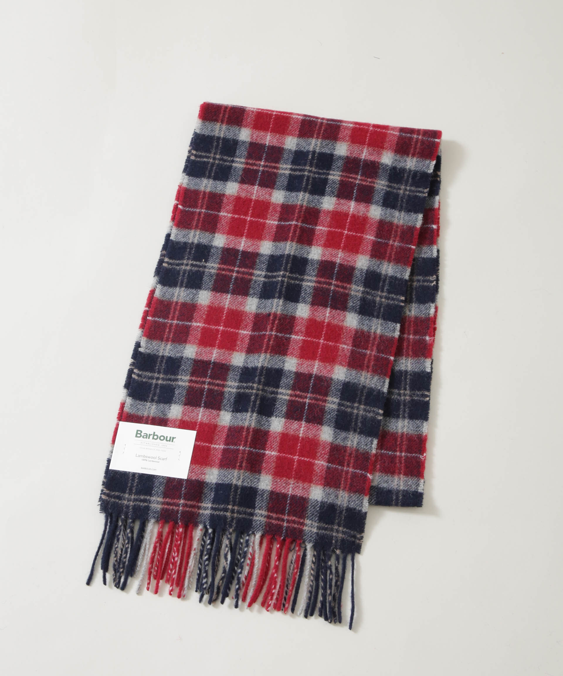 nano･universe「Barbour/BARBOUR TARTAN LAMBSWOOL SCARF」|マフラー|パターン32