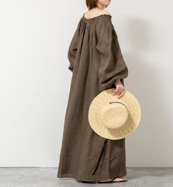 NOLLEY'S sophi「【WALANCE/ワランス】natural dye linen balloon sleeve dress」|ワンピース|