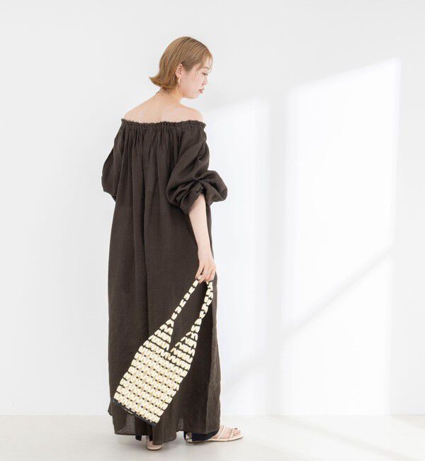 NOLLEY'S sophi「【WALANCE/ワランス】natural dye linen balloon sleeve dress」|ワンピース|
