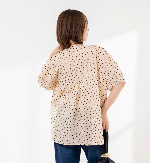 Rie Miller「《接触冷感》ウォッシャブルキャップスリーブプルオーバー」|シャツ・ブラウス|