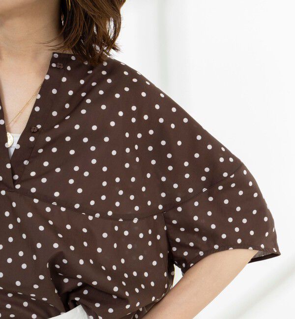 Rie Miller「《接触冷感》ウォッシャブルキャップスリーブプルオーバー」|シャツ・ブラウス|
