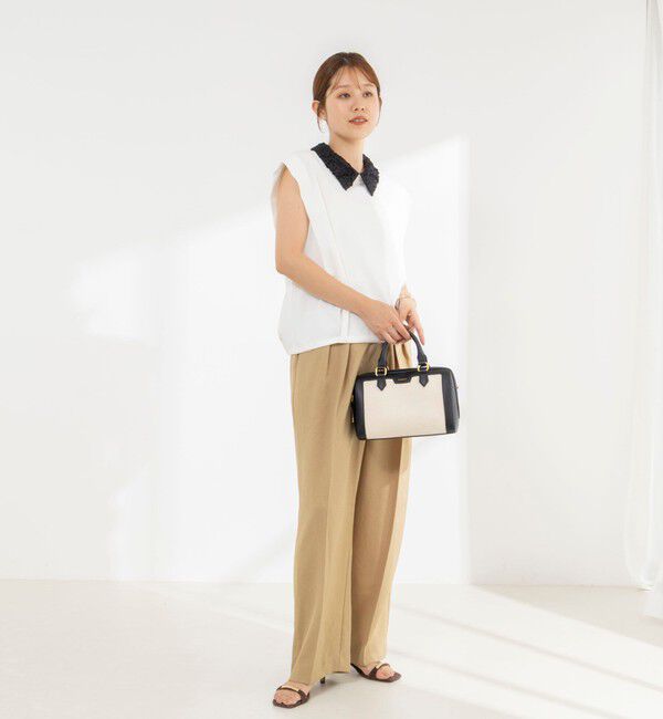 NOLLEY'S「《セットアップ対応/接触冷感》【BECシリーズ】ウォッシャブルハイスペックジャージノースリーブ」|Tシャツ・カットソー|