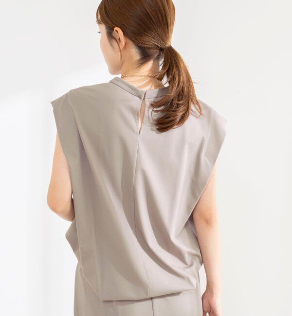 NOLLEY'S「《セットアップ対応/接触冷感》【BECシリーズ】ウォッシャブルハイスペックジャージノースリーブ」|Tシャツ・カットソー|