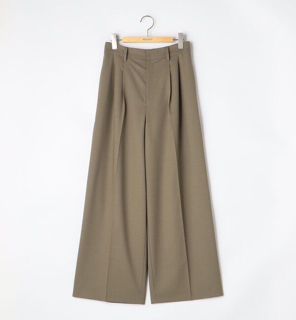 NOLLEY'S「【一部WEB限定サイズ】《抗ピル/防シワ》ウォッシャブルポリウール梳毛タックワイドパンツ」|その他|