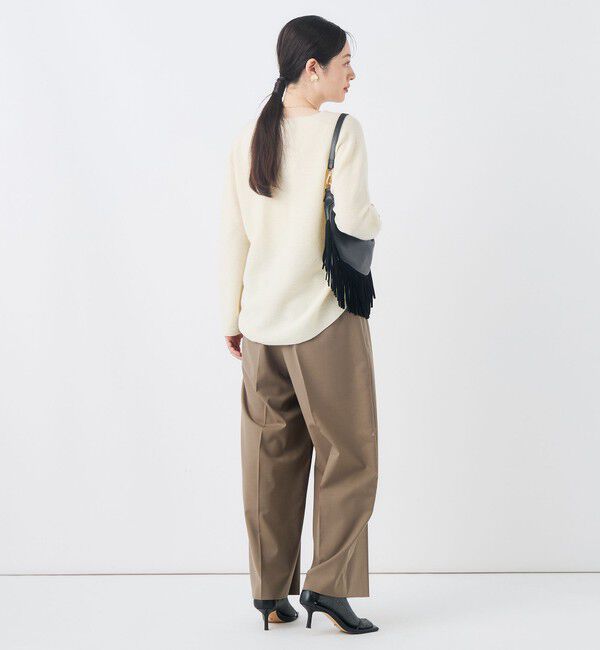 NOLLEY'S「【一部WEB限定サイズ】《抗ピル/防シワ》ウォッシャブルポリウール梳毛タックワイドパンツ」|その他|