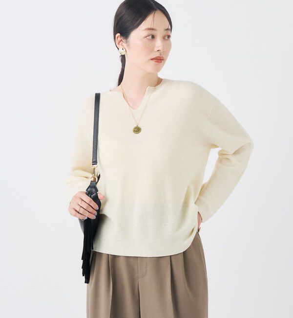 NOLLEY'S「【一部WEB限定サイズ】《抗ピル/防シワ》ウォッシャブルポリウール梳毛タックワイドパンツ」|その他|