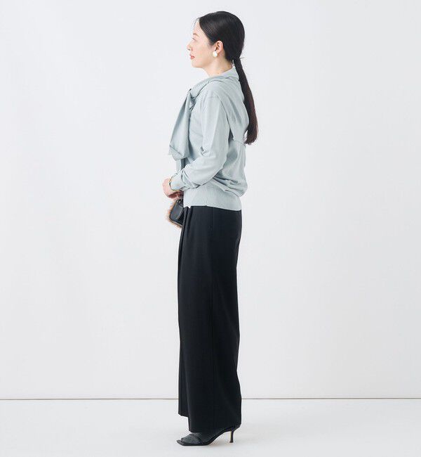 NOLLEY'S「【一部WEB限定サイズ】《抗ピル/防シワ》ウォッシャブルポリウール梳毛タックワイドパンツ」|その他|