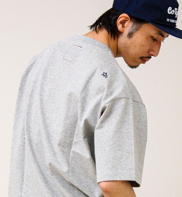 GLOSTER「【BOY刺繍】裏グラデーション ワンポイント半袖Tシャツ」|Tシャツ・カットソー|