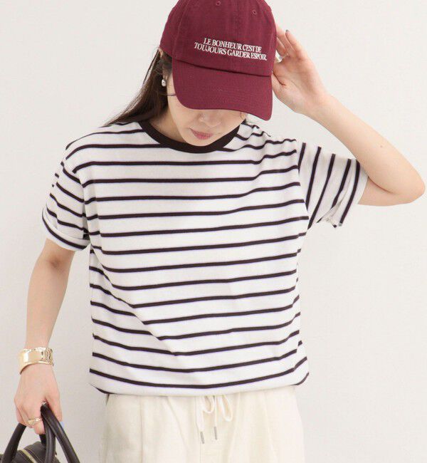 fredy emue「【汗ジミ軽減】ボーダーTシャツ」|Tシャツ・カットソー|