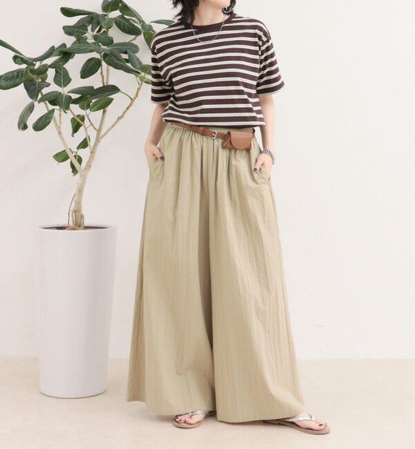 fredy emue「【汗ジミ軽減】ボーダーTシャツ」|Tシャツ・カットソー|