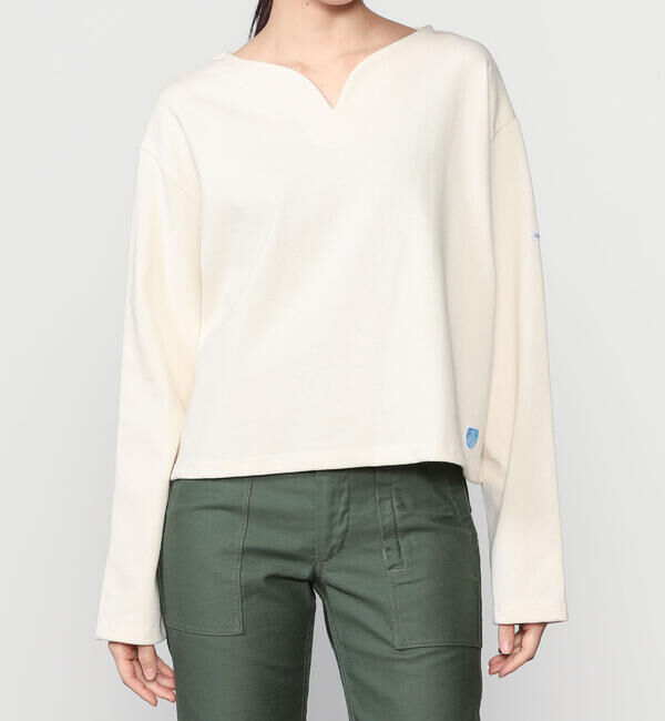 ORCIVAL「ORCIVAL | コットンロード スキッパーネック長袖カットソー WOMEN」|Tシャツ・カットソー|