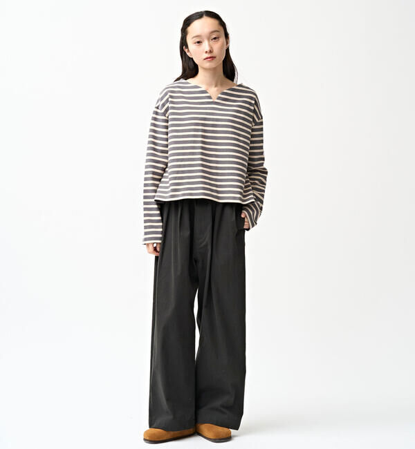 ORCIVAL「ORCIVAL | コットンロード スキッパーネック長袖カットソー WOMEN」|Tシャツ・カットソー|