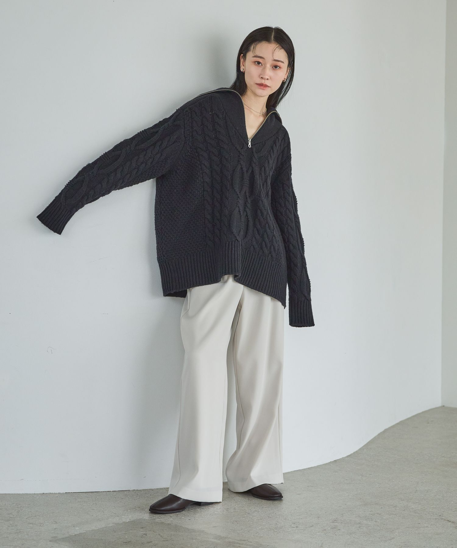 A part by 「【洗える・シワになりにくい】きれいめイージーストレートパンツ」|その他|