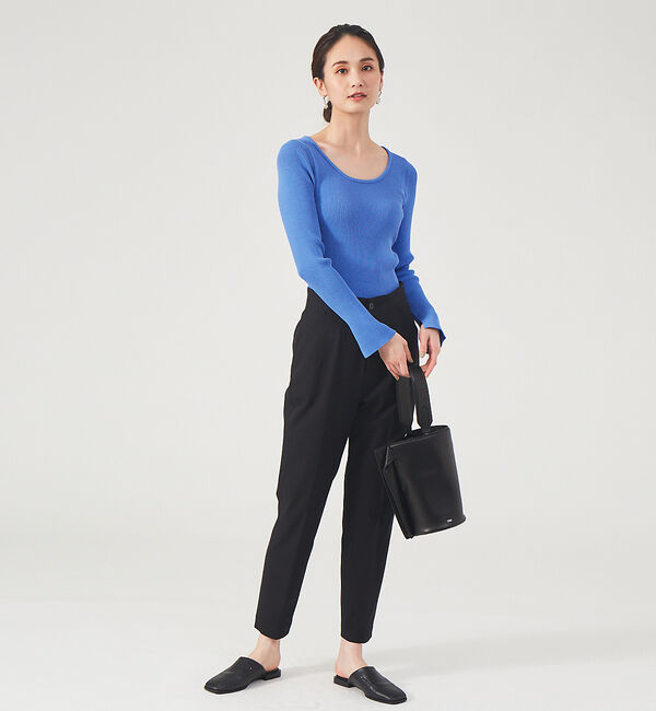 qualite「《セットアップ対応》2WAYストレッチハイウエストテーパードパンツ」|その他|