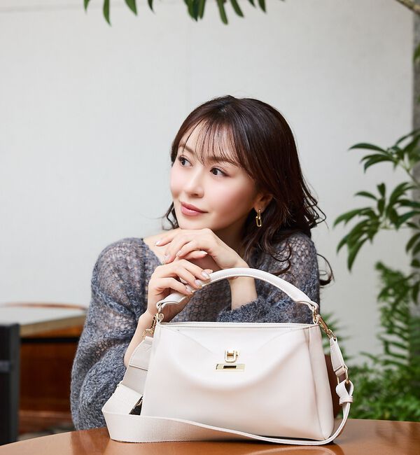 LOWELL things「【再入荷/ちばゆかさんコラボ】3WAYスクエアハンドバッグ」|ハンドバッグ|