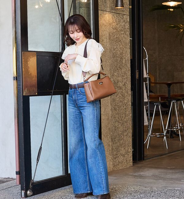 LOWELL things「【再入荷/ちばゆかさんコラボ】3WAYスクエアハンドバッグ」|ハンドバッグ|