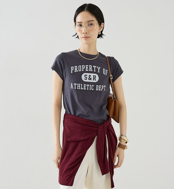 The Store by C' 「【Sporty&Rich】Property Essential Tee／プロパテ」|Tシャツ・カットソー|チャコールグレー