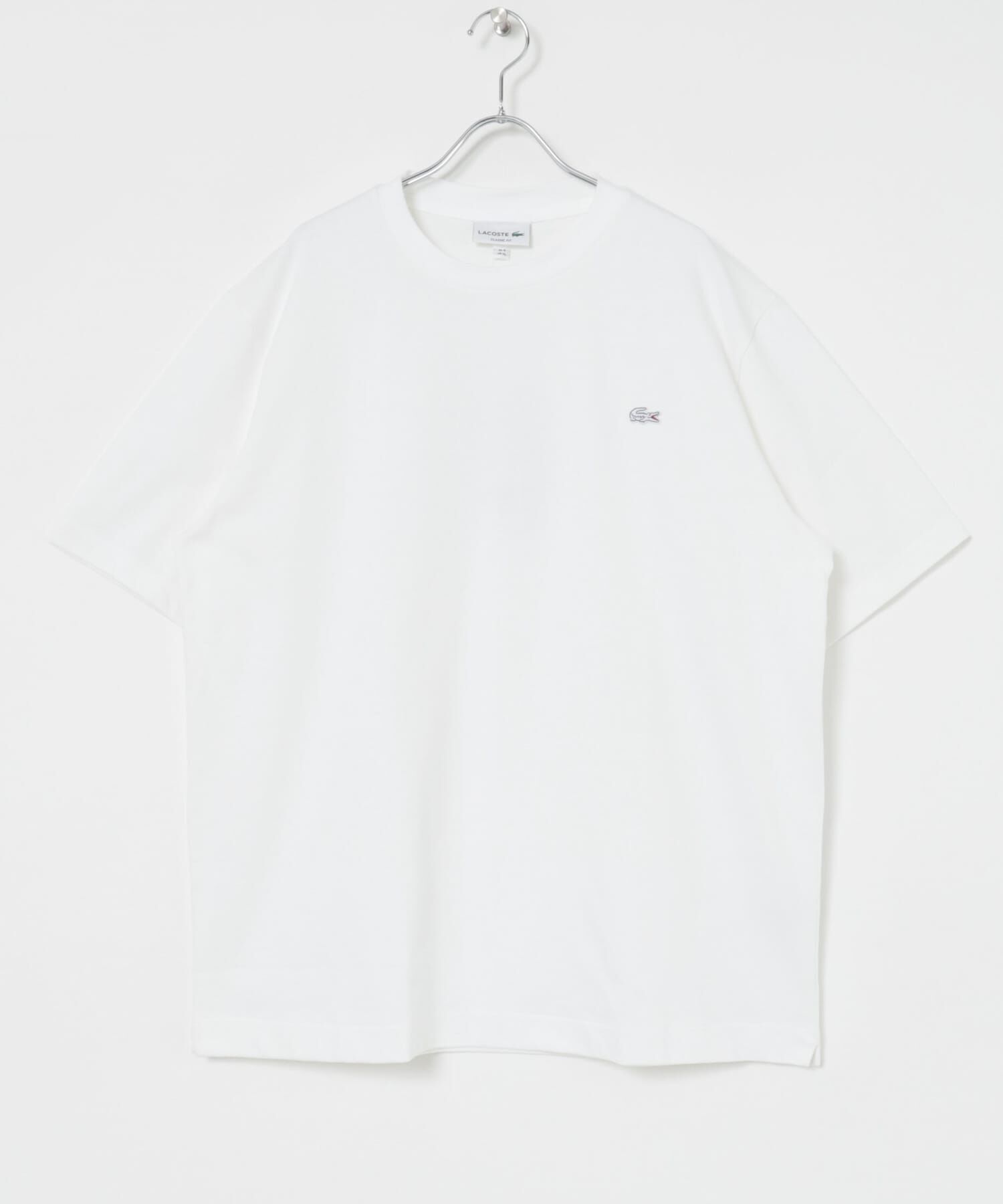 URBAN RESEARCH「LACOSTE　アウトラインクロッククルーネックTシャツ」|Tシャツ・カットソー|ホワイト