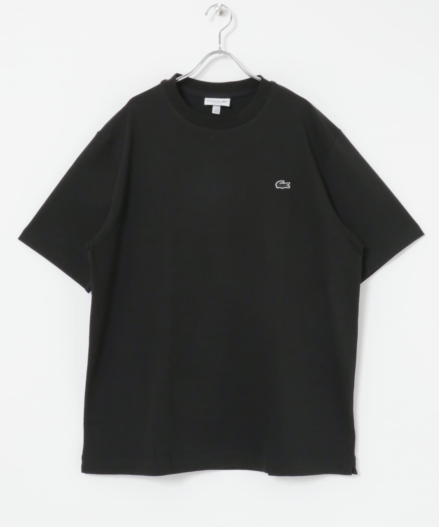 URBAN RESEARCH「LACOSTE　アウトラインクロッククルーネックTシャツ」|Tシャツ・カットソー|ブラック