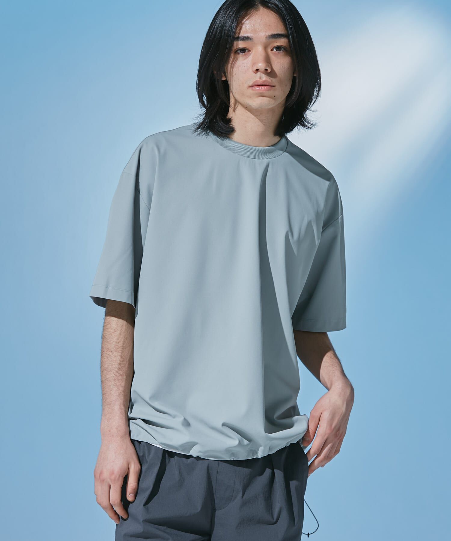 URBAN RESEARCH DOORS「『UR TECH』サマシェア ショートスリーブプルオーバー」|Tシャツ・カットソー|