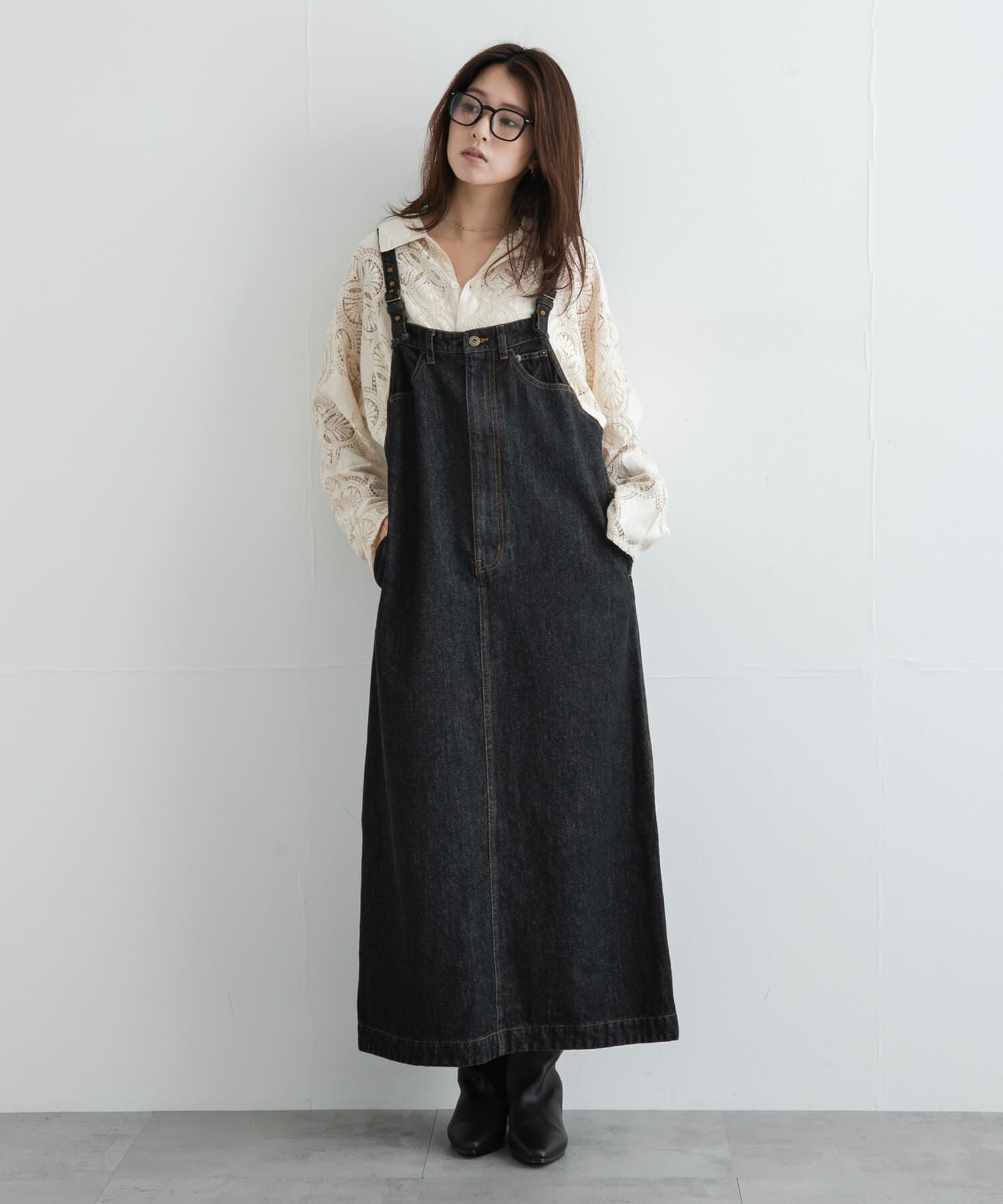 Sonny Label 「デニムキャミジャンパースカート」|ジャンパースカート|