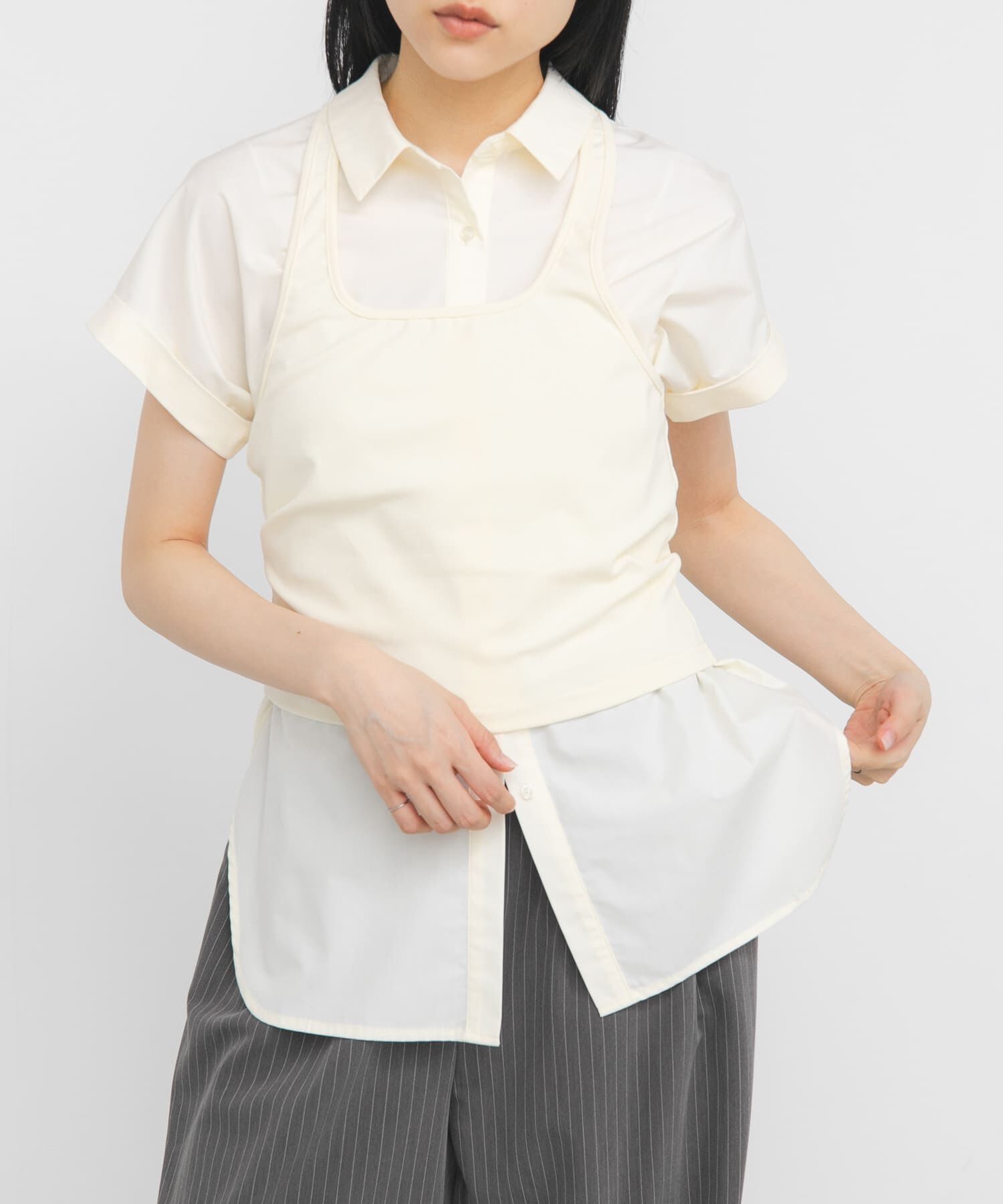  「『STAFF DESIGN PROJECT』ホルターネックSETシャツ」|シャツ・ブラウス|