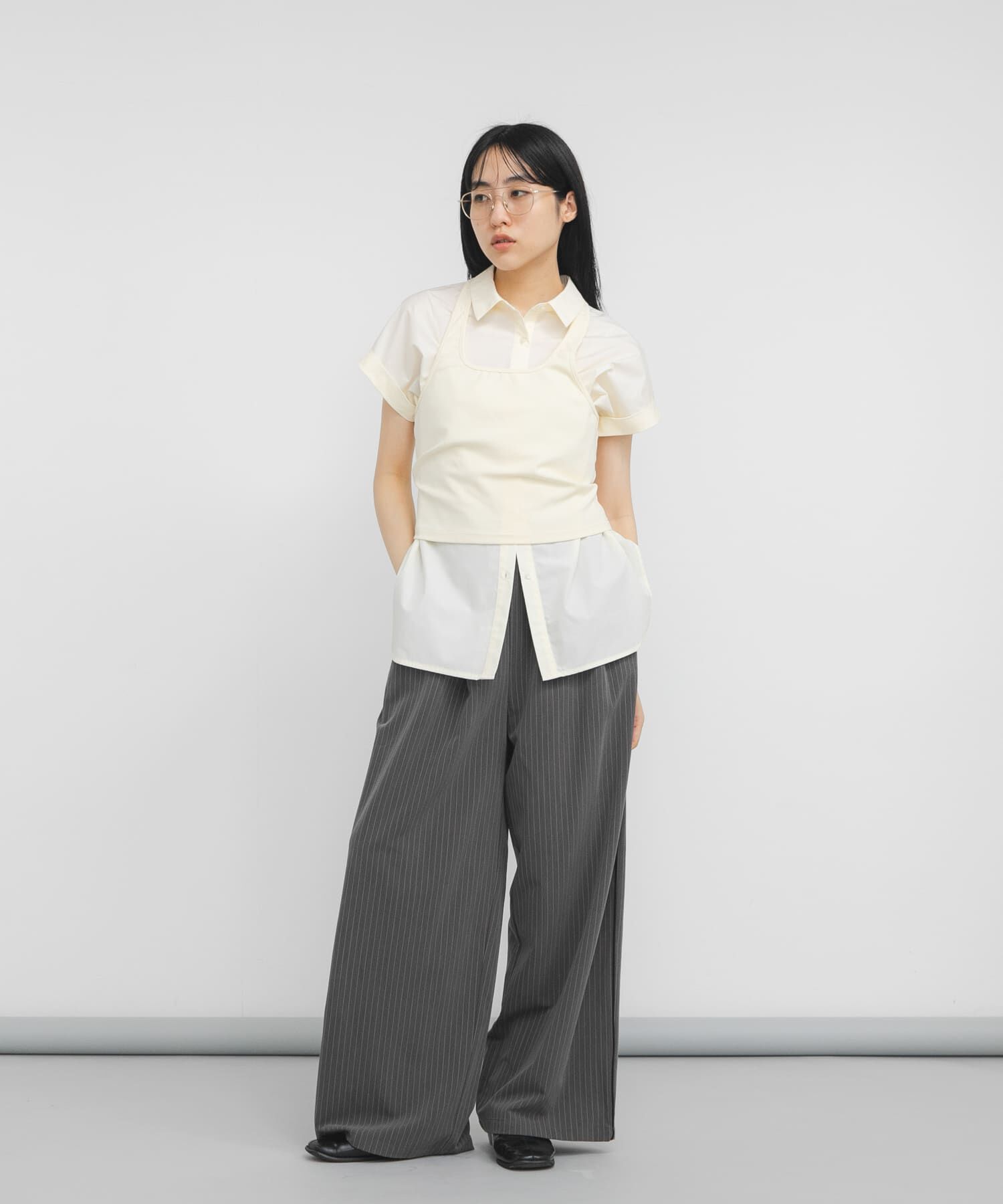  「『STAFF DESIGN PROJECT』ホルターネックSETシャツ」|シャツ・ブラウス|