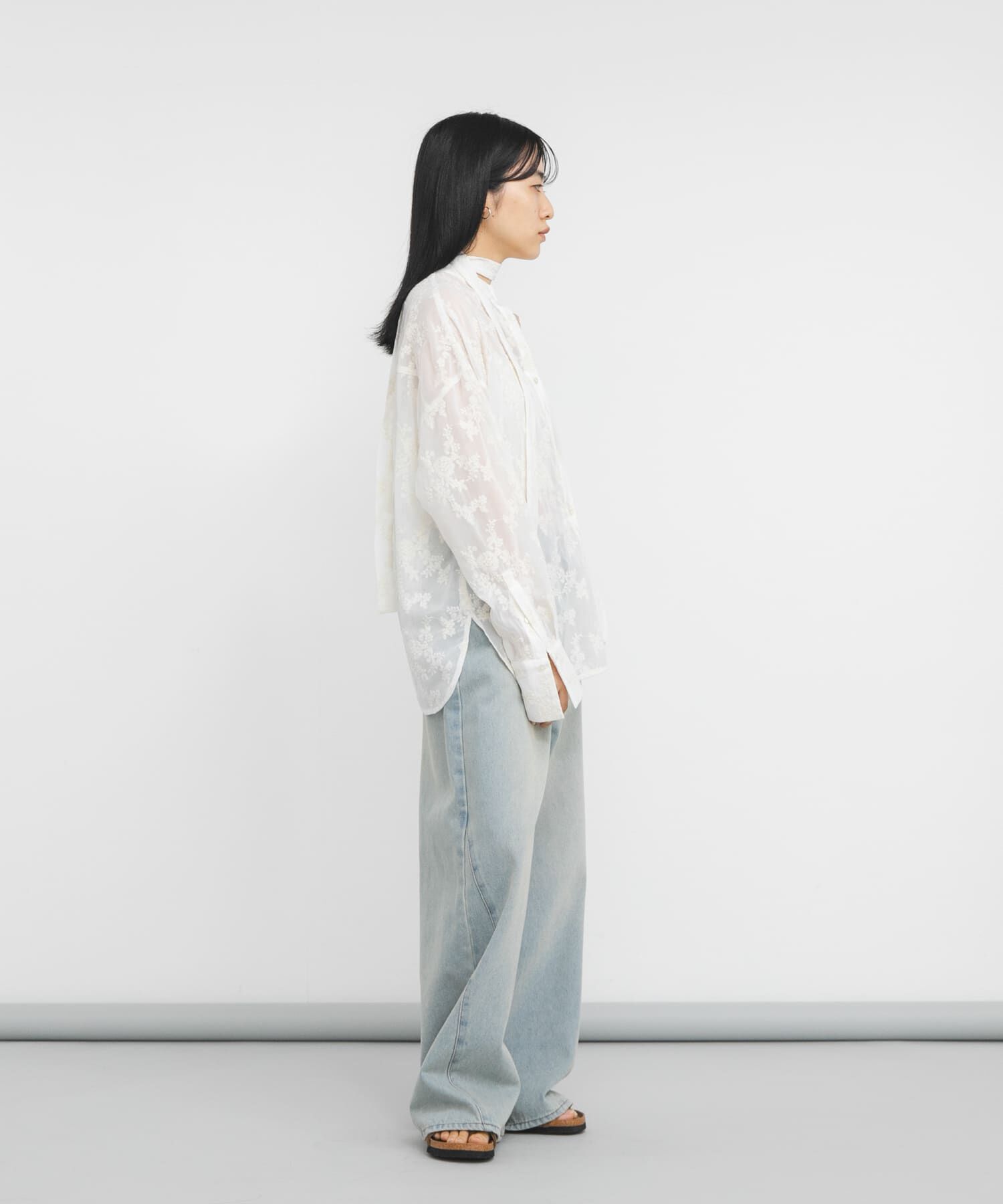  「『STAFF DESIGN PROJECT』エンブロイダリーボウタイシャツ」|シャツ・ブラウス|