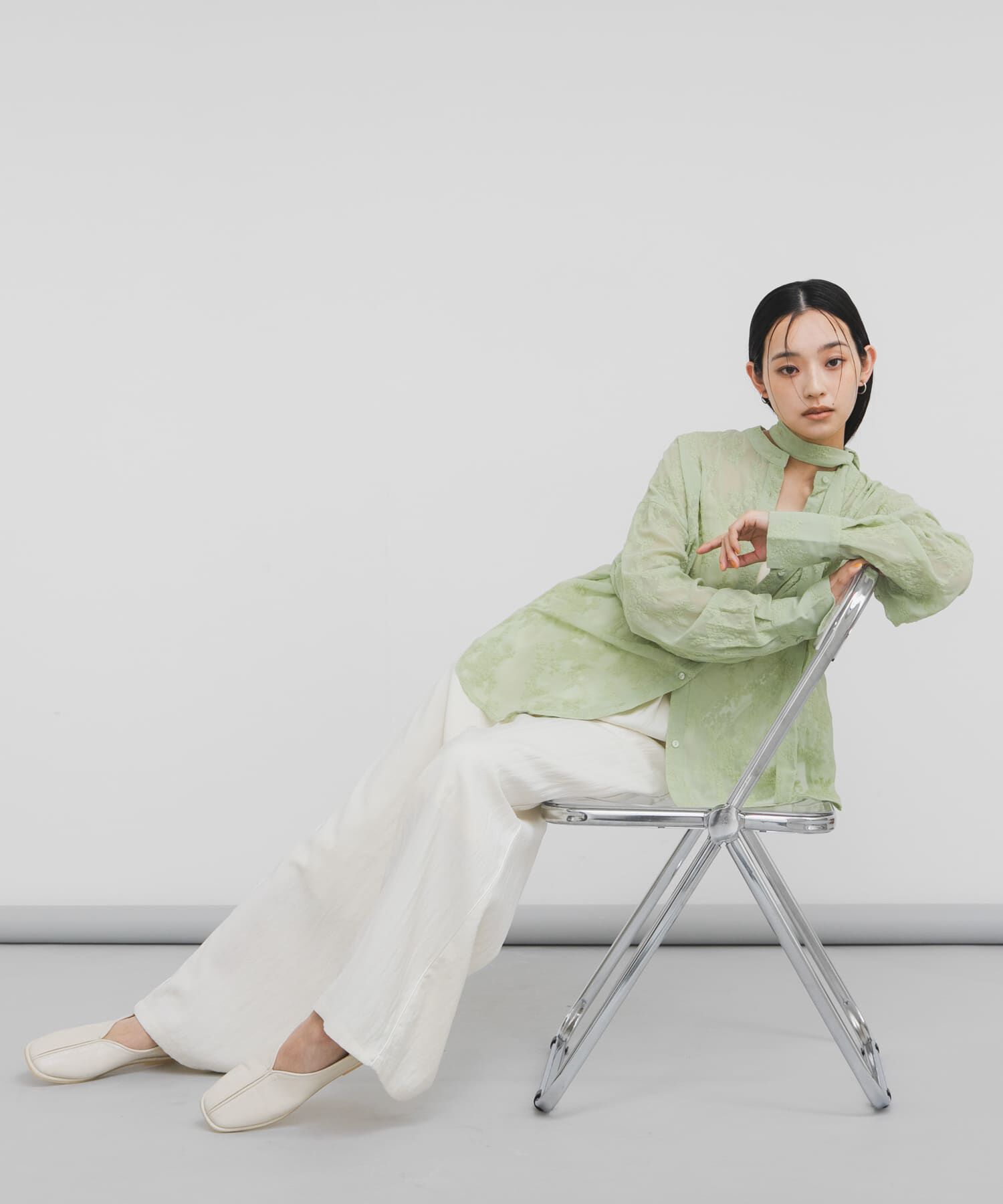  「『STAFF DESIGN PROJECT』エンブロイダリーボウタイシャツ」|シャツ・ブラウス|