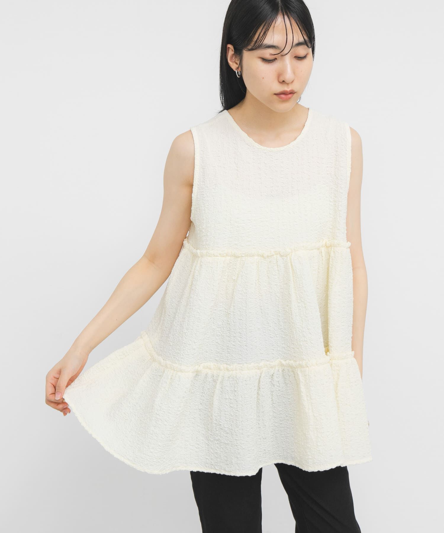  「『STAFF DESIGN PROJECT』2WAYティアードチュニック」|チュニック|
