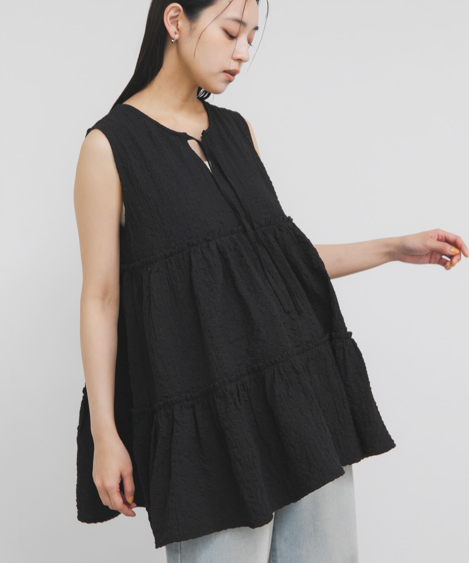  「『STAFF DESIGN PROJECT』2WAYティアードチュニック」|チュニック|
