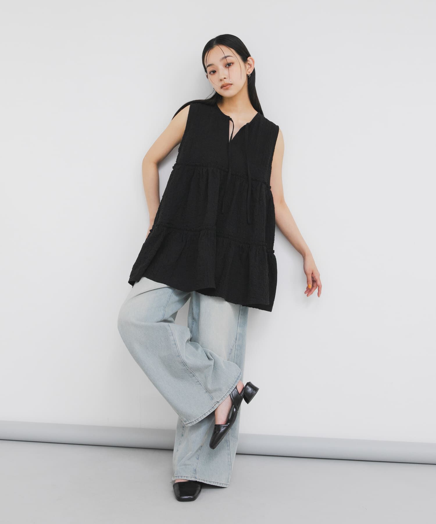  「『STAFF DESIGN PROJECT』2WAYティアードチュニック」|チュニック|
