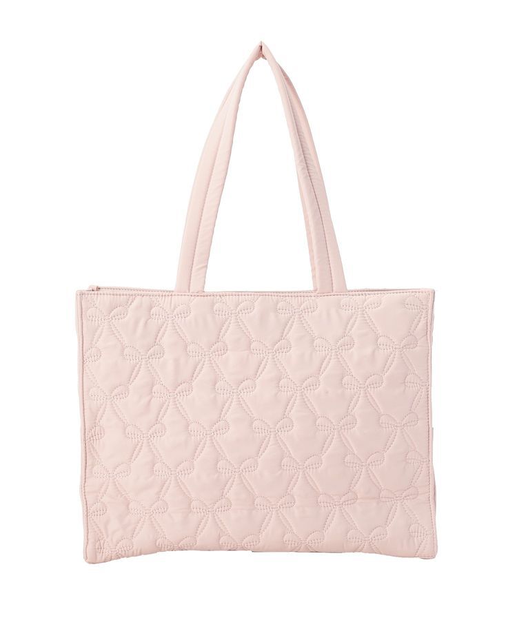 Maison de FLEUR「【撥水加工】リボンキルティングトートバッグ」|トートバッグ|