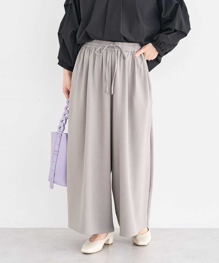 Green Parks「イージーケアワイドガウチョパンツ」|その他|Gray Mixture
