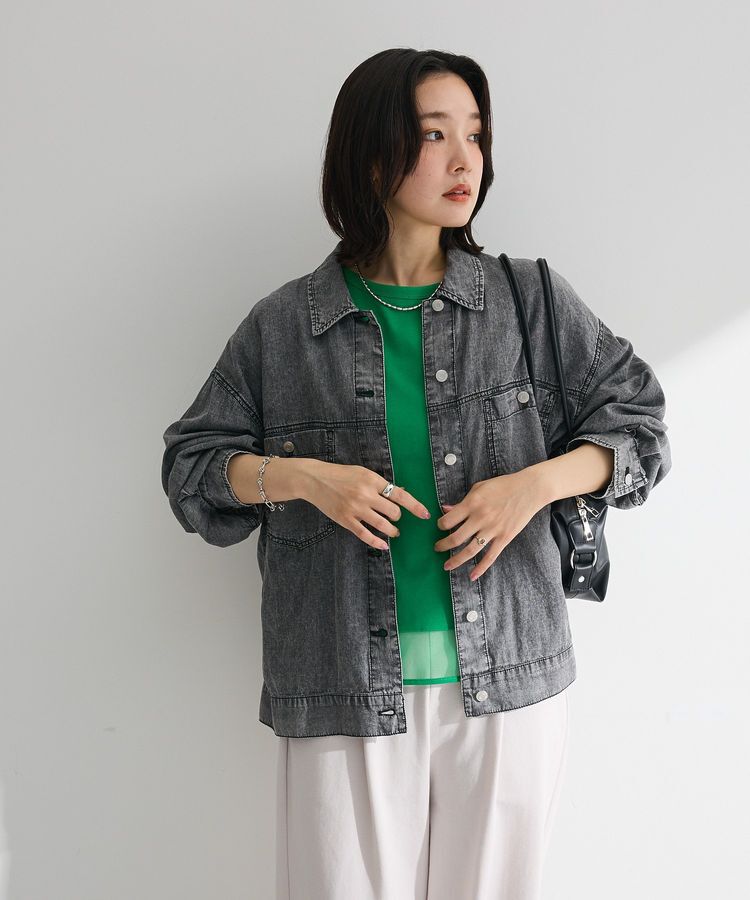 Green Parks「【適ON】遮熱チュールドッキングプルオーバー」|Tシャツ・カットソー|